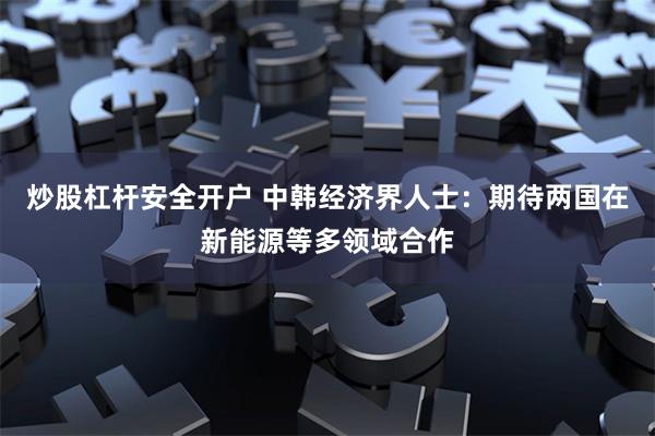 炒股杠杆安全开户 中韩经济界人士：期待两国在新能源等多领域合作