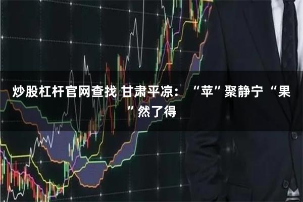 炒股杠杆官网查找 甘肃平凉： “苹”聚静宁 “果”然了得
