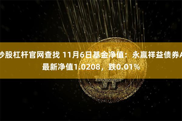 炒股杠杆官网查找 11月6日基金净值：永赢祥益债券A最新净值1.0208，跌0.01%