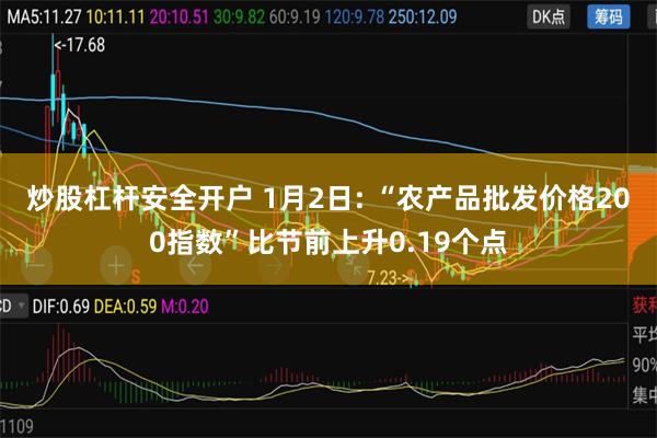 炒股杠杆安全开户 1月2日: “农产品批发价格200指数”比节前上升0.19个点