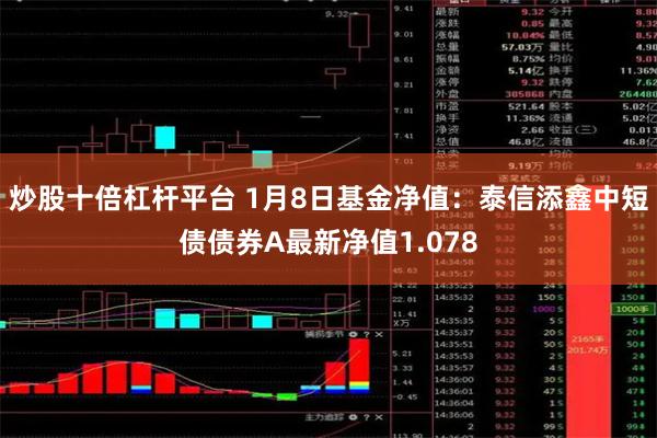 炒股十倍杠杆平台 1月8日基金净值：泰信添鑫中短债债券A最新净值1.078