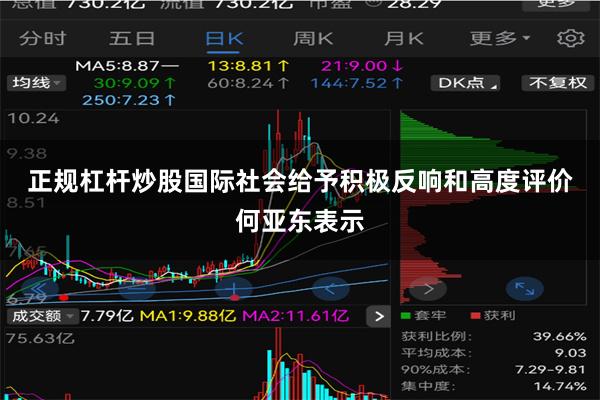 正规杠杆炒股 国际社会给予积极反响和高度评价 何亚东表示